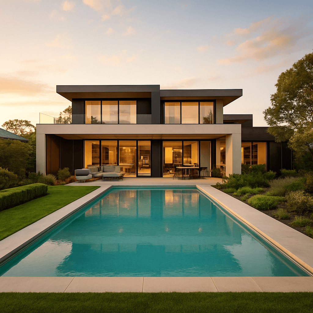 Luxury property with pool